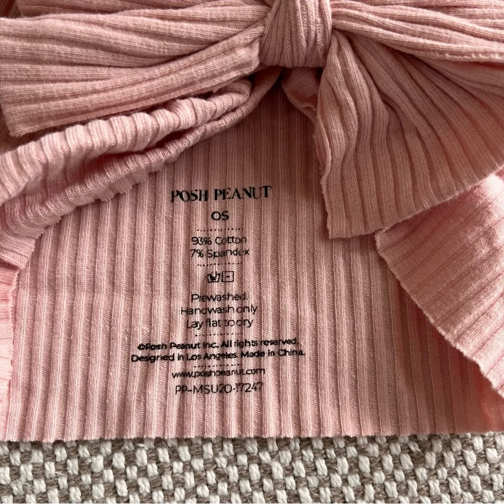 Posh Peanut Molly Hat Head Wrap with Bow Dusty Rose